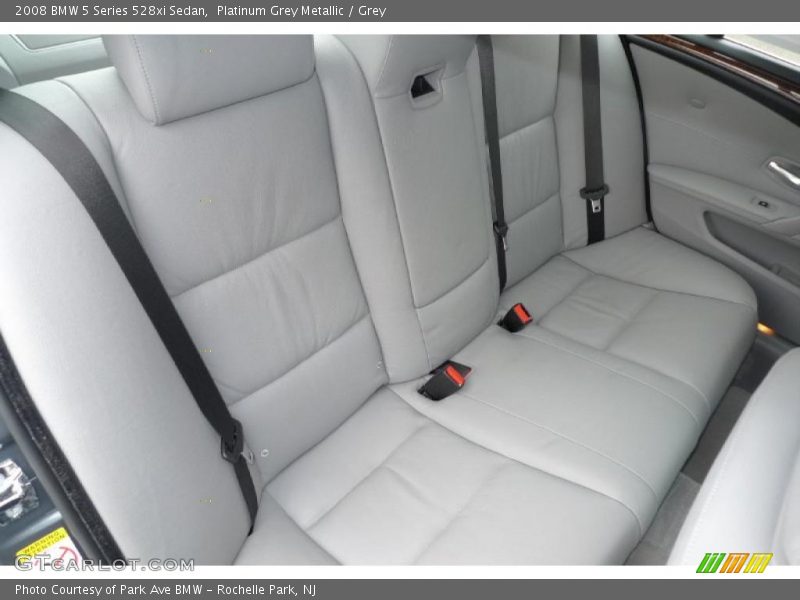 Platinum Grey Metallic / Grey 2008 BMW 5 Series 528xi Sedan
