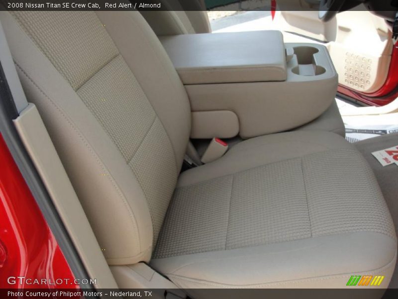 Red Alert / Almond 2008 Nissan Titan SE Crew Cab