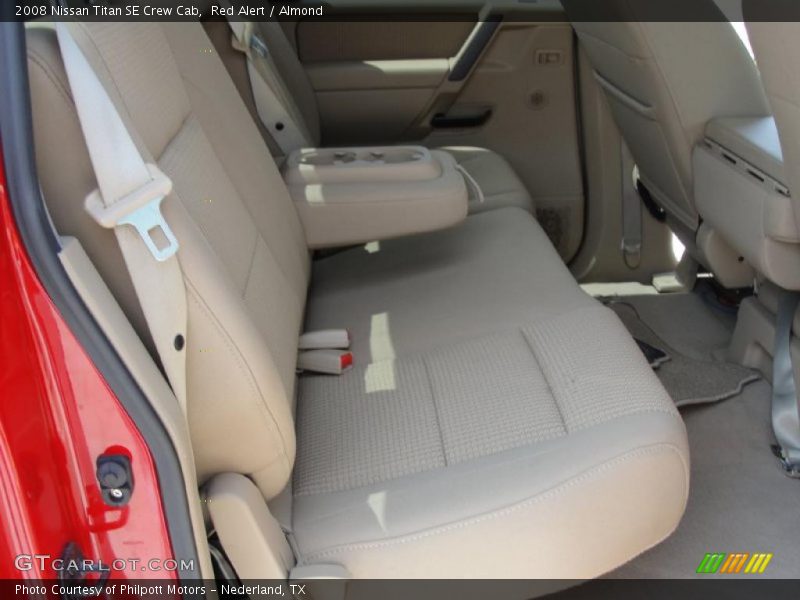 Red Alert / Almond 2008 Nissan Titan SE Crew Cab