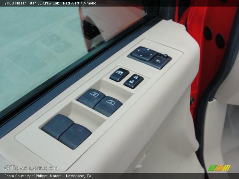 Red Alert / Almond 2008 Nissan Titan SE Crew Cab