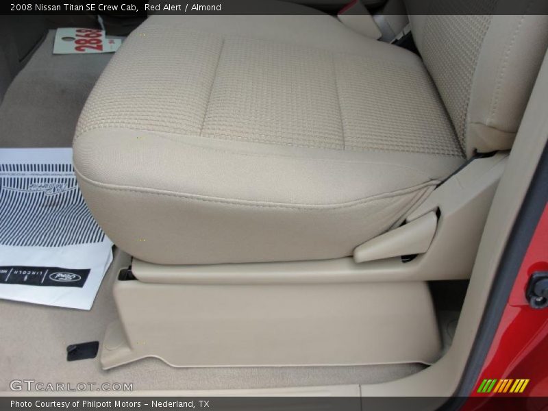 Red Alert / Almond 2008 Nissan Titan SE Crew Cab