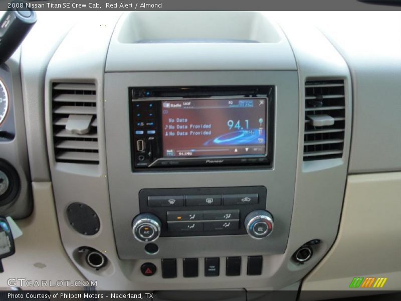 Red Alert / Almond 2008 Nissan Titan SE Crew Cab