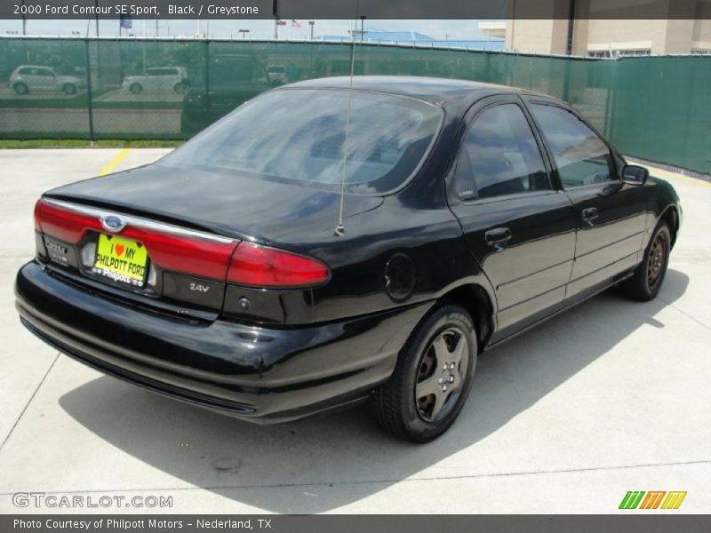 Black / Greystone 2000 Ford Contour SE Sport