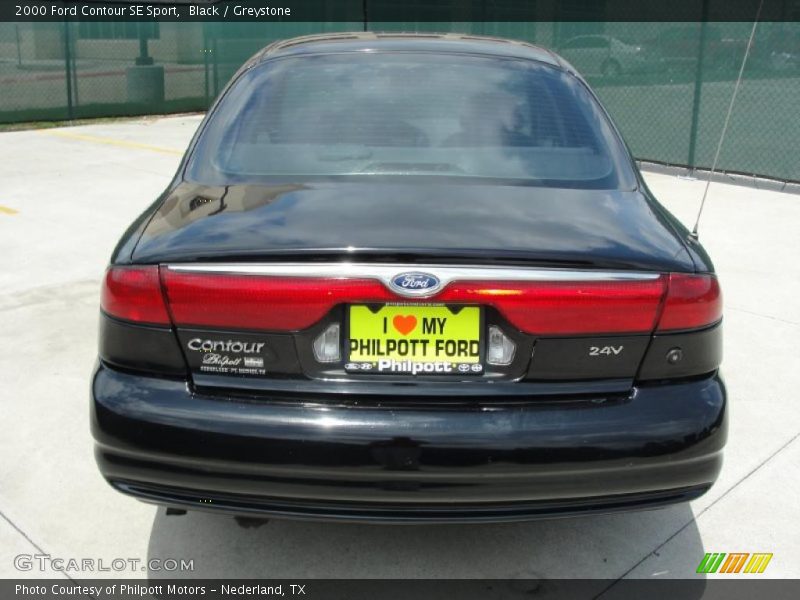 Black / Greystone 2000 Ford Contour SE Sport