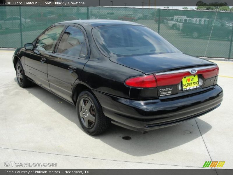 Black / Greystone 2000 Ford Contour SE Sport