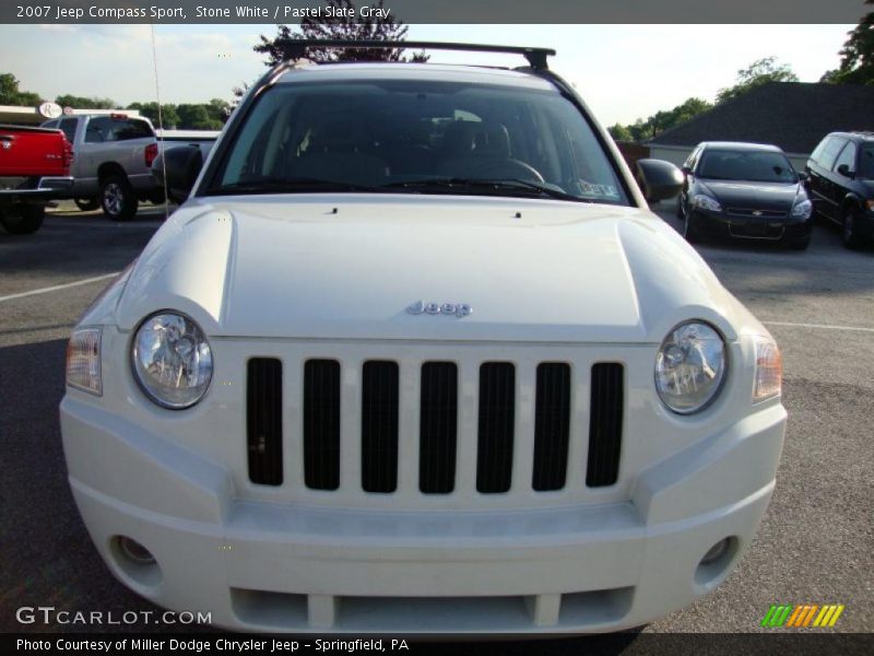 Stone White / Pastel Slate Gray 2007 Jeep Compass Sport