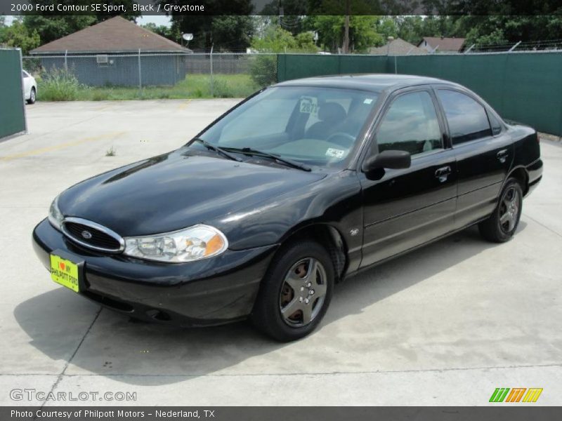 Black / Greystone 2000 Ford Contour SE Sport
