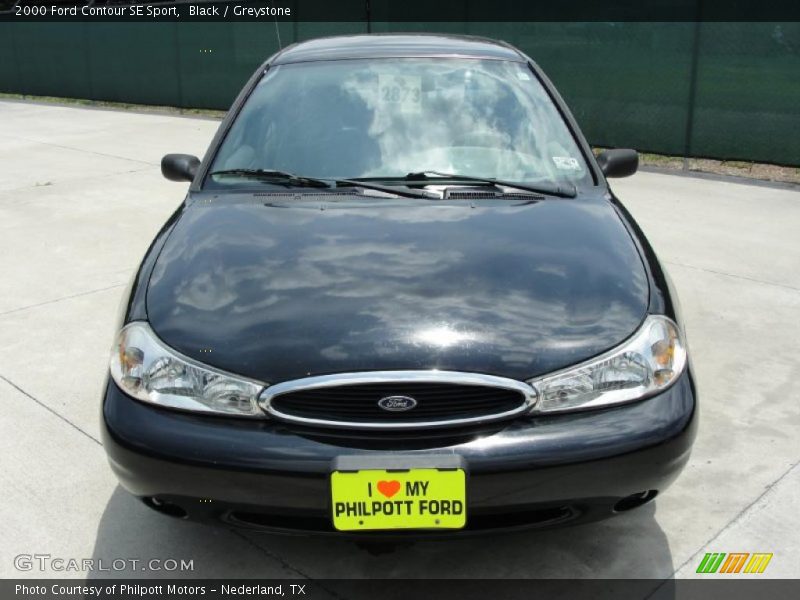 Black / Greystone 2000 Ford Contour SE Sport