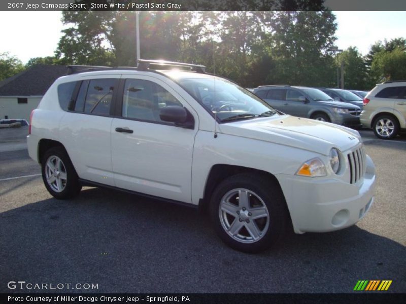Stone White / Pastel Slate Gray 2007 Jeep Compass Sport
