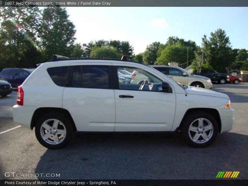 Stone White / Pastel Slate Gray 2007 Jeep Compass Sport