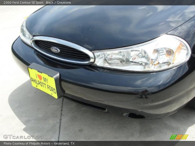 Black / Greystone 2000 Ford Contour SE Sport