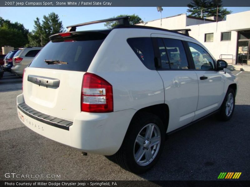 Stone White / Pastel Slate Gray 2007 Jeep Compass Sport