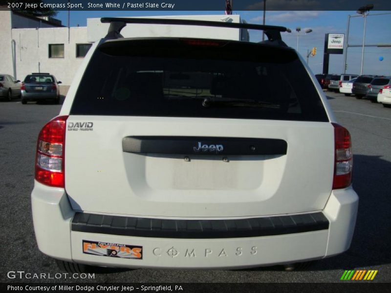 Stone White / Pastel Slate Gray 2007 Jeep Compass Sport