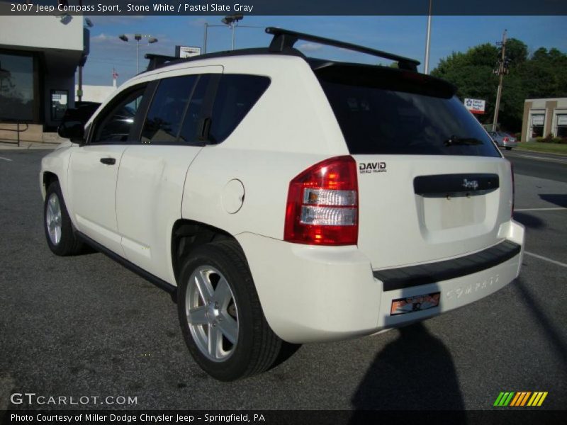Stone White / Pastel Slate Gray 2007 Jeep Compass Sport