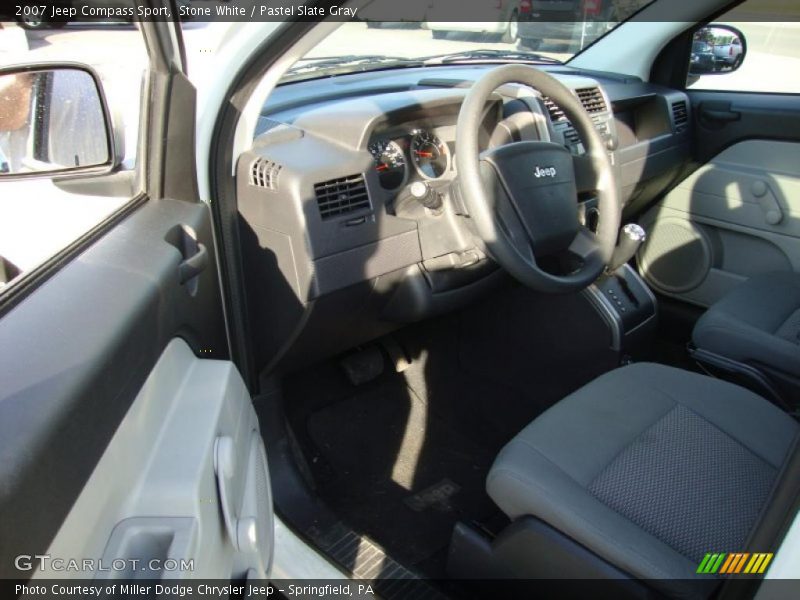 Stone White / Pastel Slate Gray 2007 Jeep Compass Sport