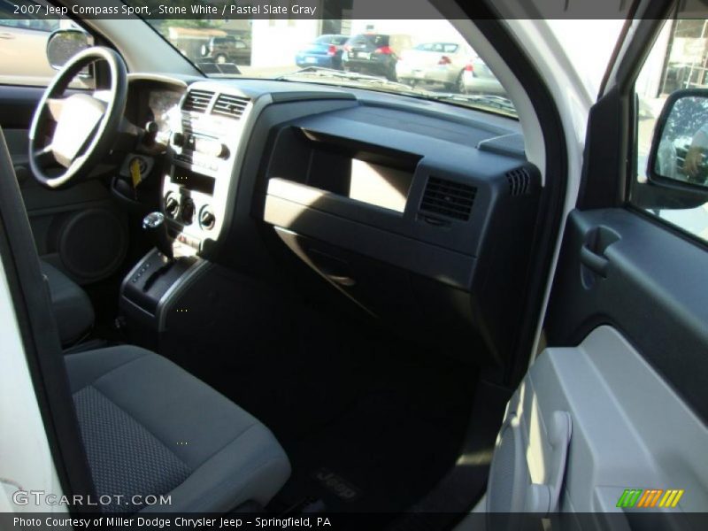 Stone White / Pastel Slate Gray 2007 Jeep Compass Sport
