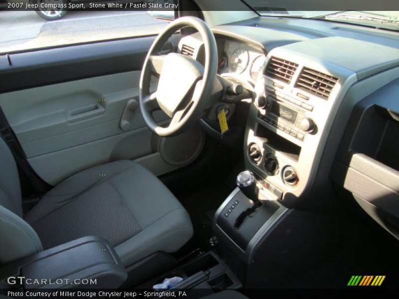 Stone White / Pastel Slate Gray 2007 Jeep Compass Sport