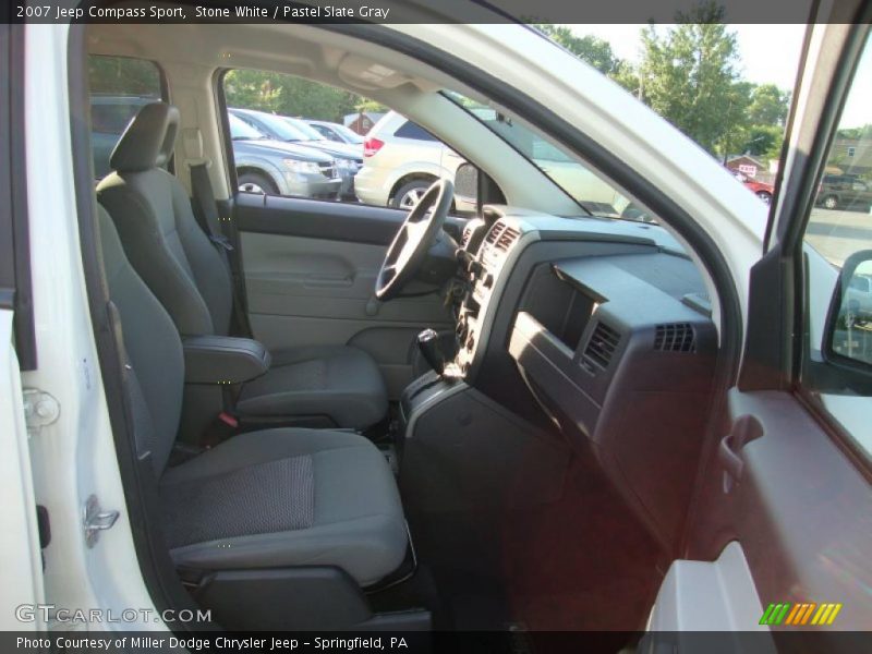 Stone White / Pastel Slate Gray 2007 Jeep Compass Sport