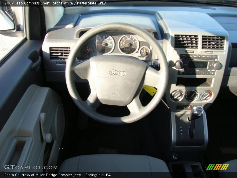 Stone White / Pastel Slate Gray 2007 Jeep Compass Sport