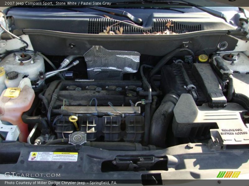 Stone White / Pastel Slate Gray 2007 Jeep Compass Sport