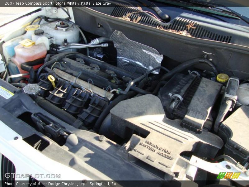 Stone White / Pastel Slate Gray 2007 Jeep Compass Sport
