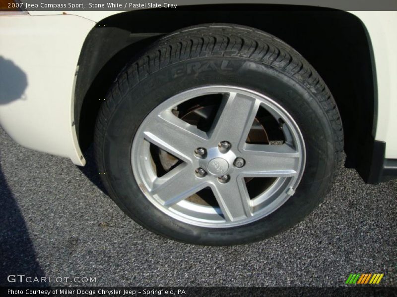 Stone White / Pastel Slate Gray 2007 Jeep Compass Sport