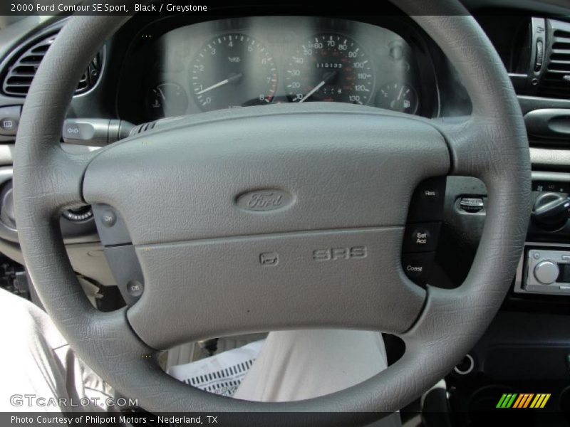 Black / Greystone 2000 Ford Contour SE Sport