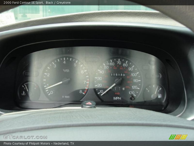 Black / Greystone 2000 Ford Contour SE Sport