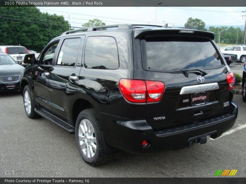 Black / Red Rock 2010 Toyota Sequoia Platinum 4WD