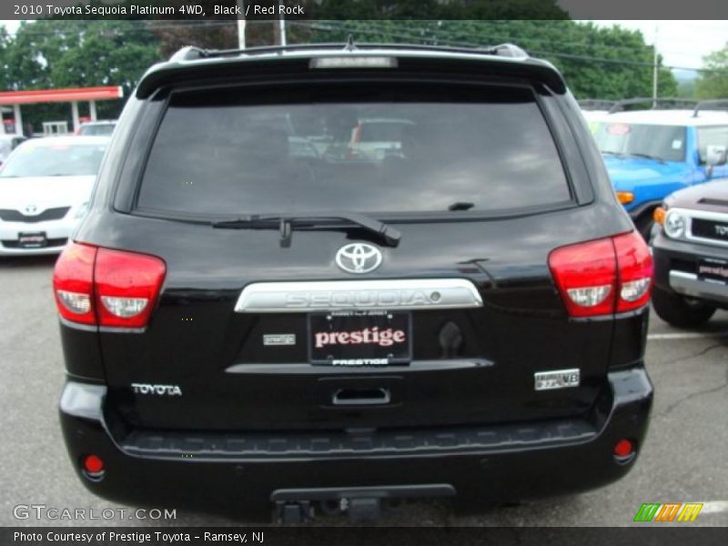Black / Red Rock 2010 Toyota Sequoia Platinum 4WD