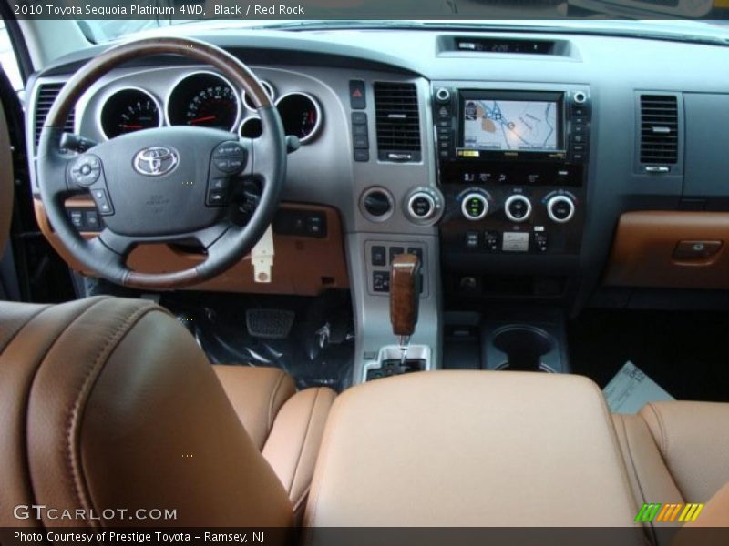 Black / Red Rock 2010 Toyota Sequoia Platinum 4WD
