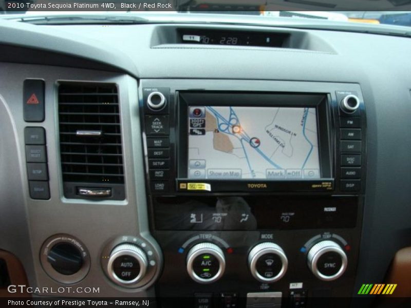 Black / Red Rock 2010 Toyota Sequoia Platinum 4WD