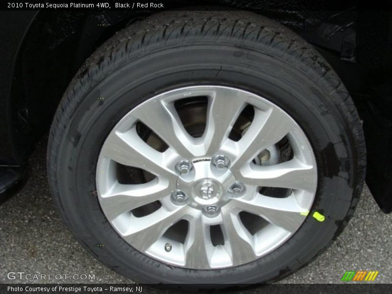 Black / Red Rock 2010 Toyota Sequoia Platinum 4WD