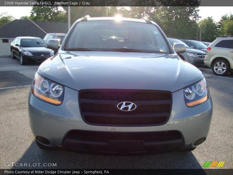Platinum Sage / Gray 2008 Hyundai Santa Fe GLS