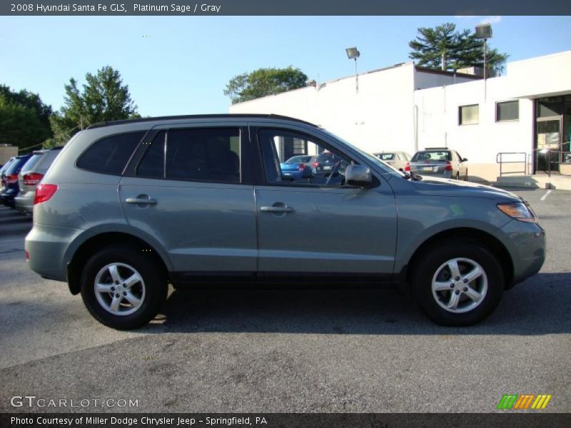 Platinum Sage / Gray 2008 Hyundai Santa Fe GLS