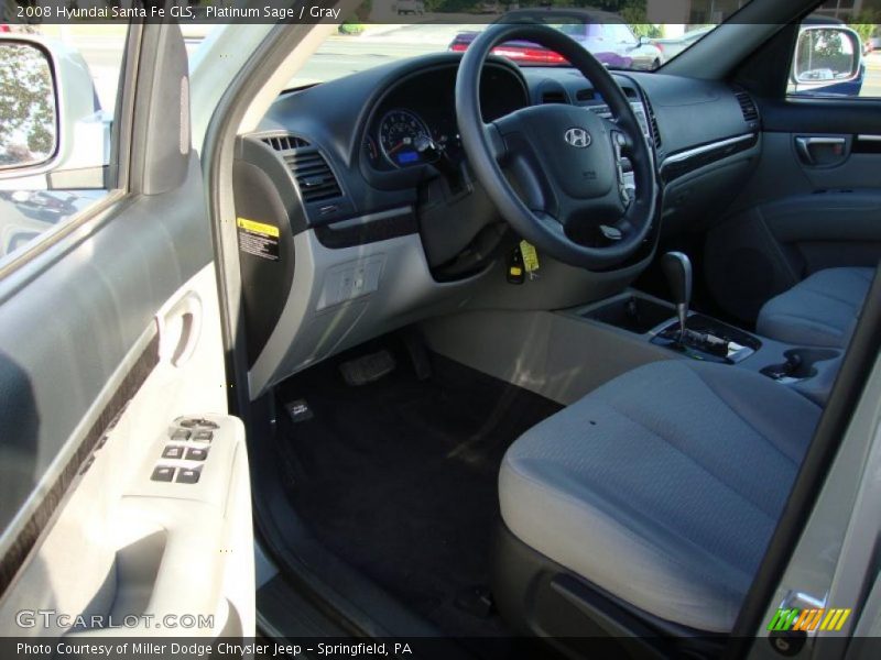 Platinum Sage / Gray 2008 Hyundai Santa Fe GLS