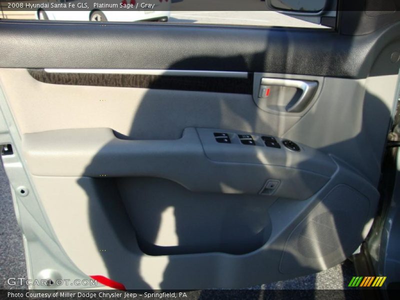 Platinum Sage / Gray 2008 Hyundai Santa Fe GLS