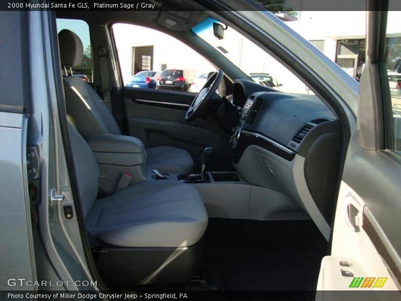 Platinum Sage / Gray 2008 Hyundai Santa Fe GLS