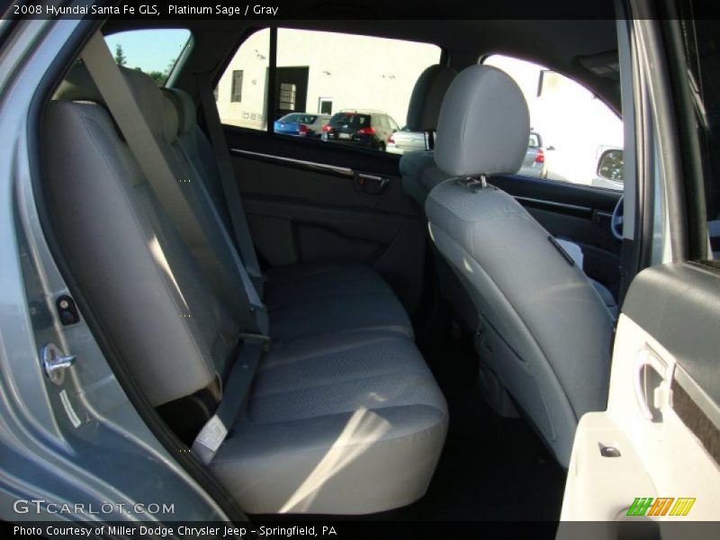 Platinum Sage / Gray 2008 Hyundai Santa Fe GLS