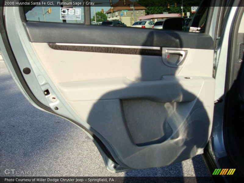Platinum Sage / Gray 2008 Hyundai Santa Fe GLS