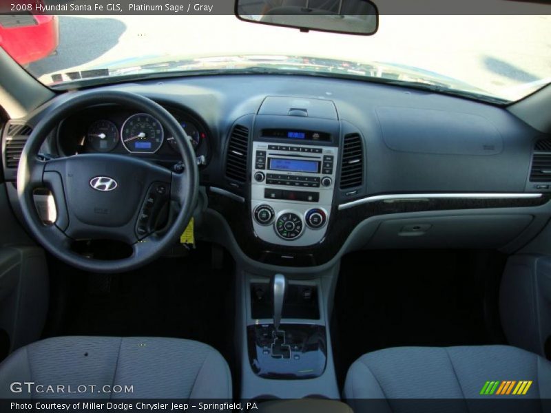 Platinum Sage / Gray 2008 Hyundai Santa Fe GLS