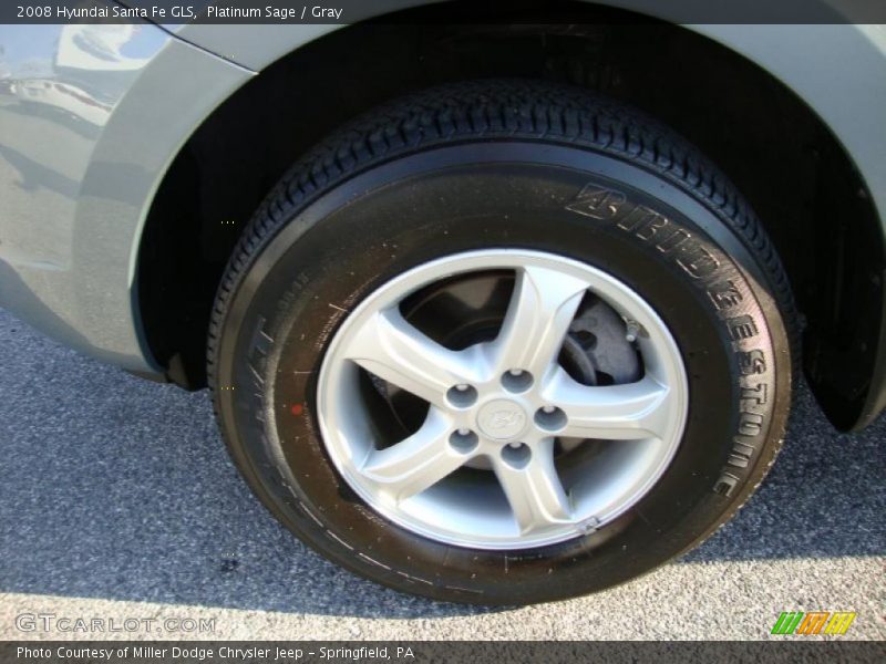 Platinum Sage / Gray 2008 Hyundai Santa Fe GLS