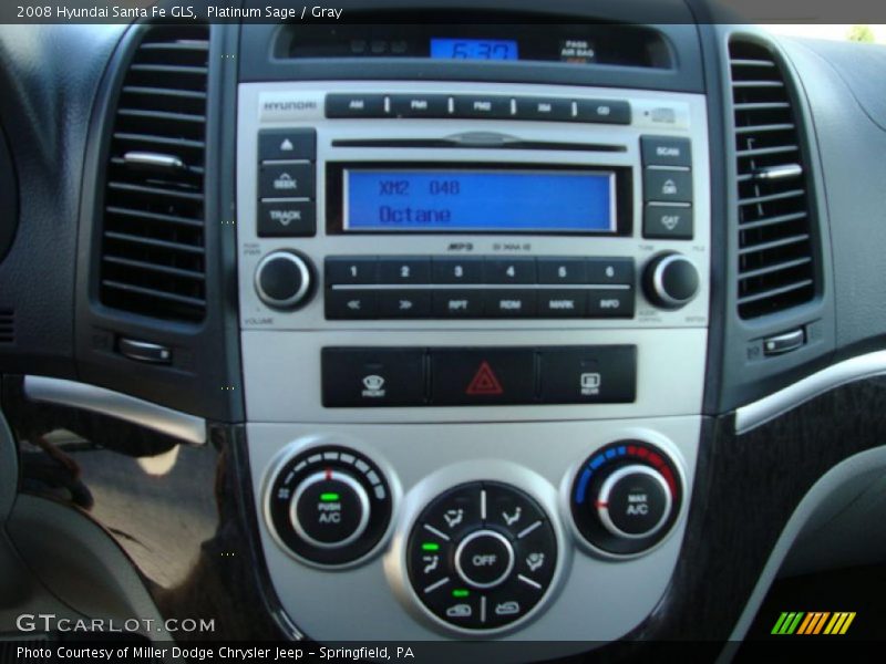 Platinum Sage / Gray 2008 Hyundai Santa Fe GLS