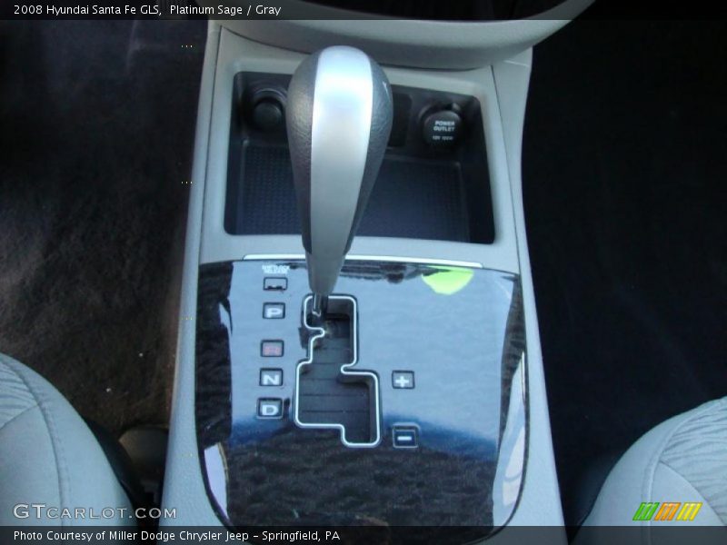 Platinum Sage / Gray 2008 Hyundai Santa Fe GLS