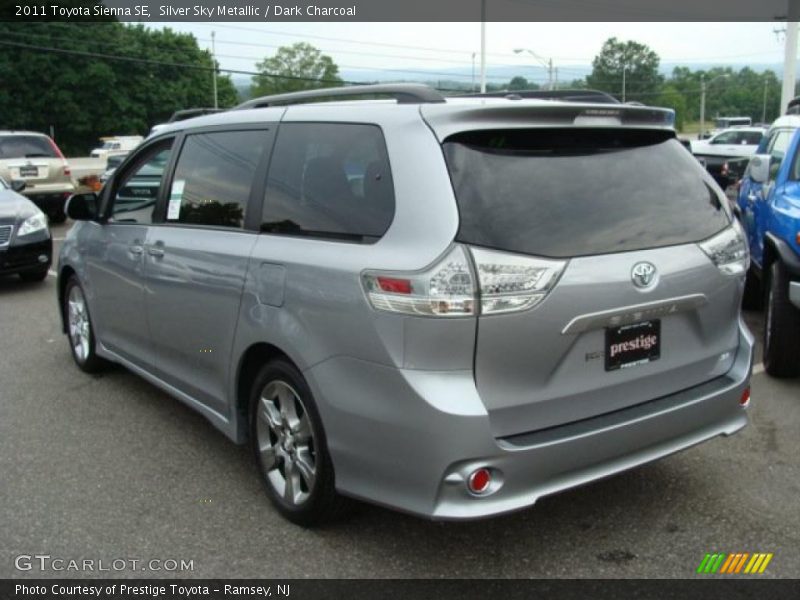 Silver Sky Metallic / Dark Charcoal 2011 Toyota Sienna SE