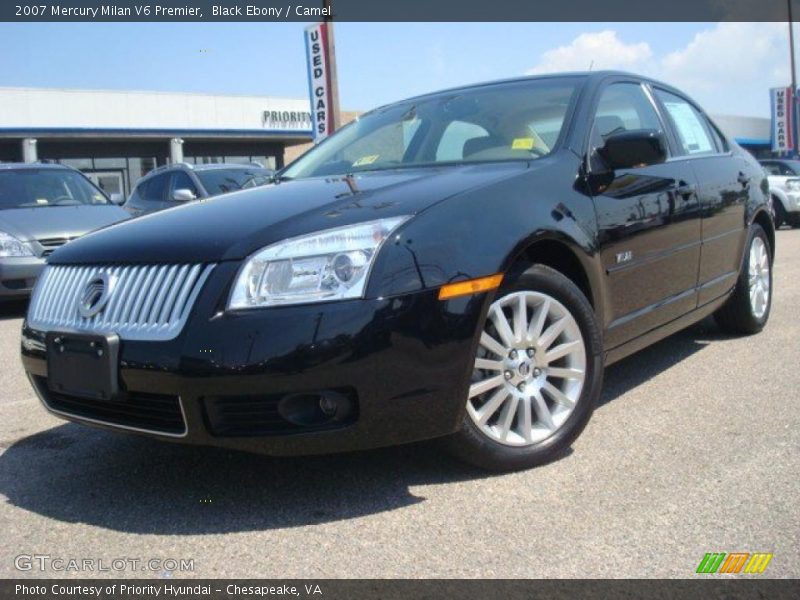 Black Ebony / Camel 2007 Mercury Milan V6 Premier