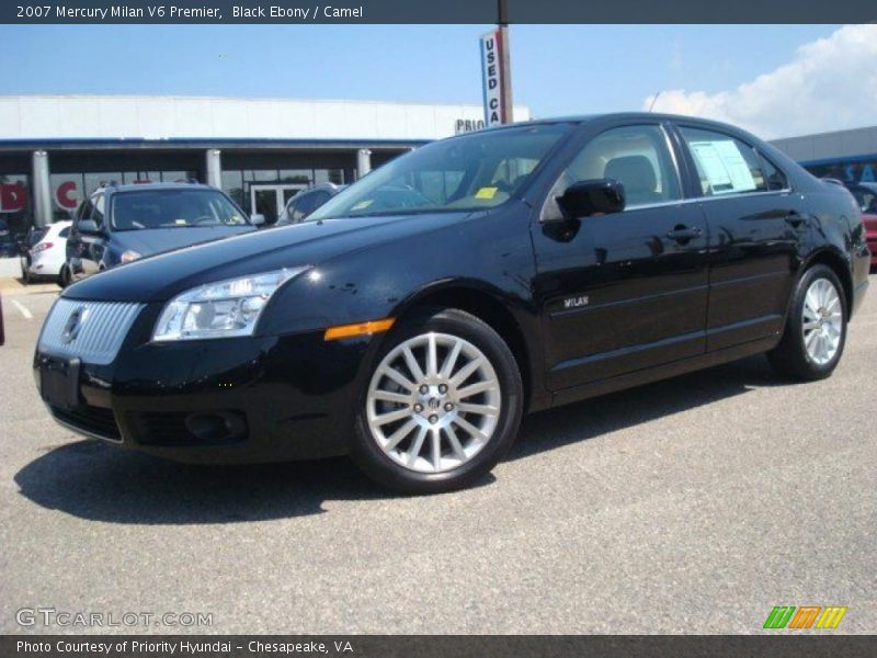 Black Ebony / Camel 2007 Mercury Milan V6 Premier