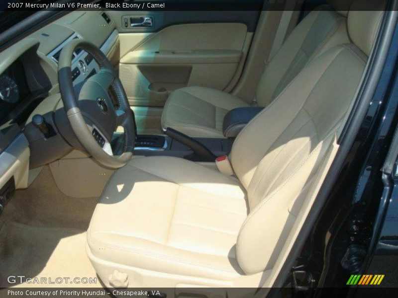 Black Ebony / Camel 2007 Mercury Milan V6 Premier