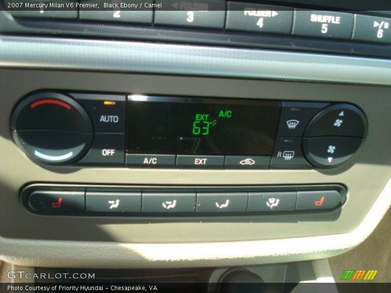 Black Ebony / Camel 2007 Mercury Milan V6 Premier