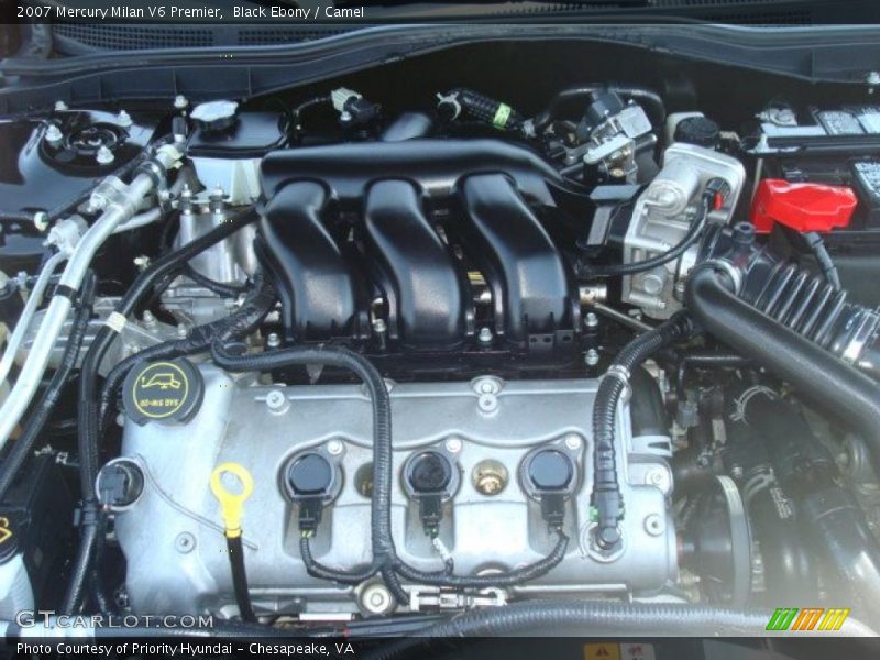 Black Ebony / Camel 2007 Mercury Milan V6 Premier